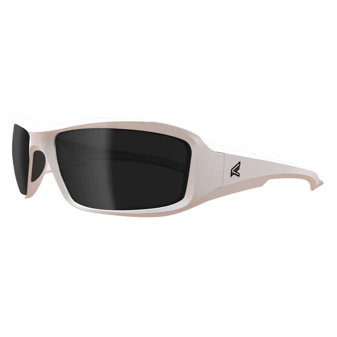 Brazeau - White With Polarized Smoke Lenses - Safety Glasses